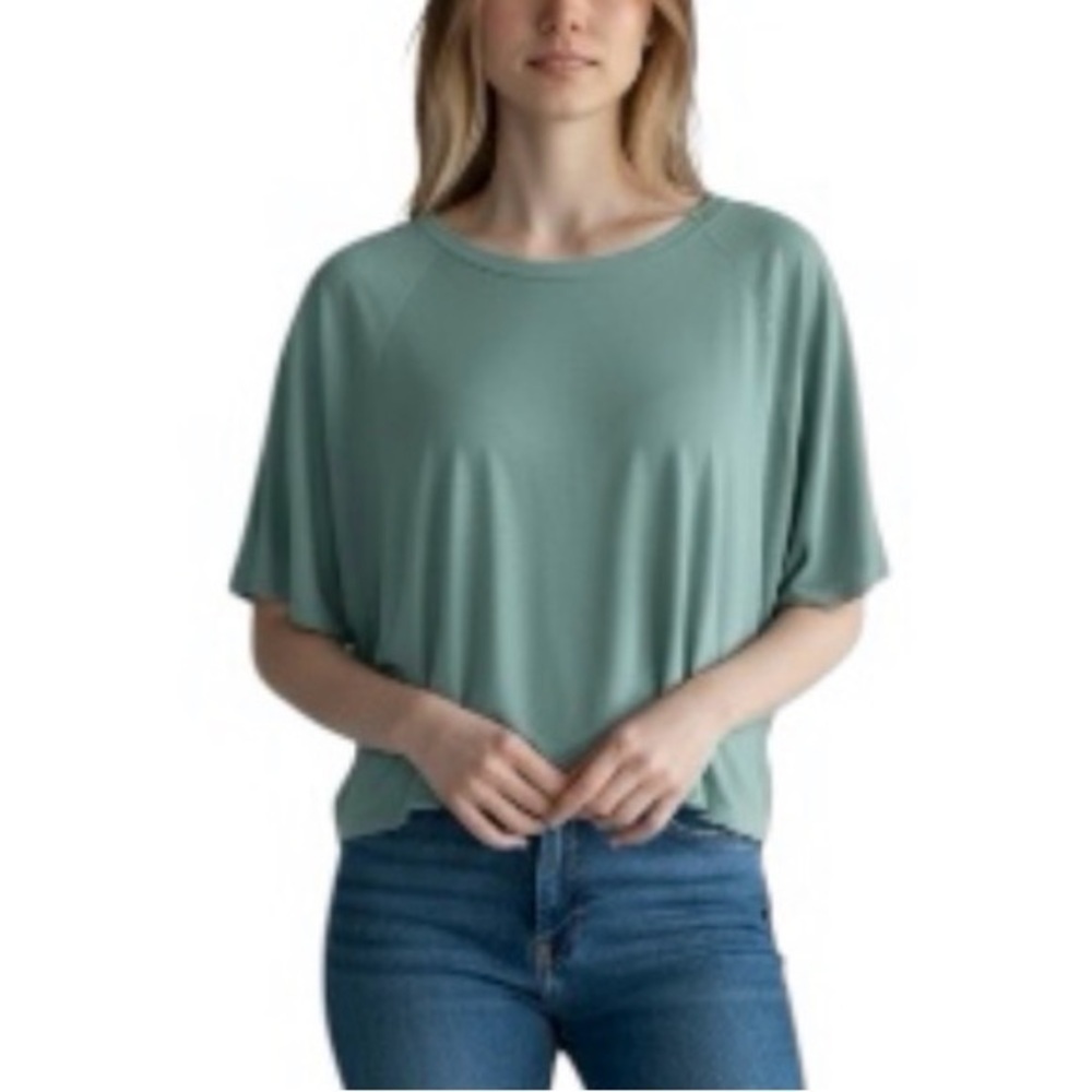 Old Navy Active Go Dry Ultralite Active Tee Shirt Top in Green M